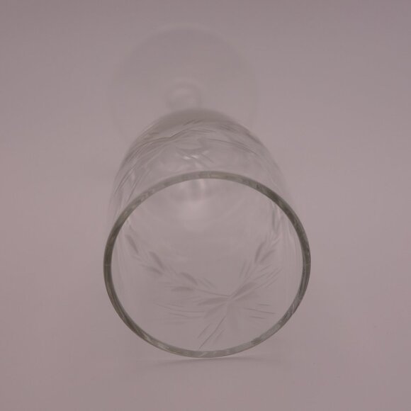 Set of Three(3) Small Delicate Flower Pattern Glasses with Stems - Picture 12 of 13